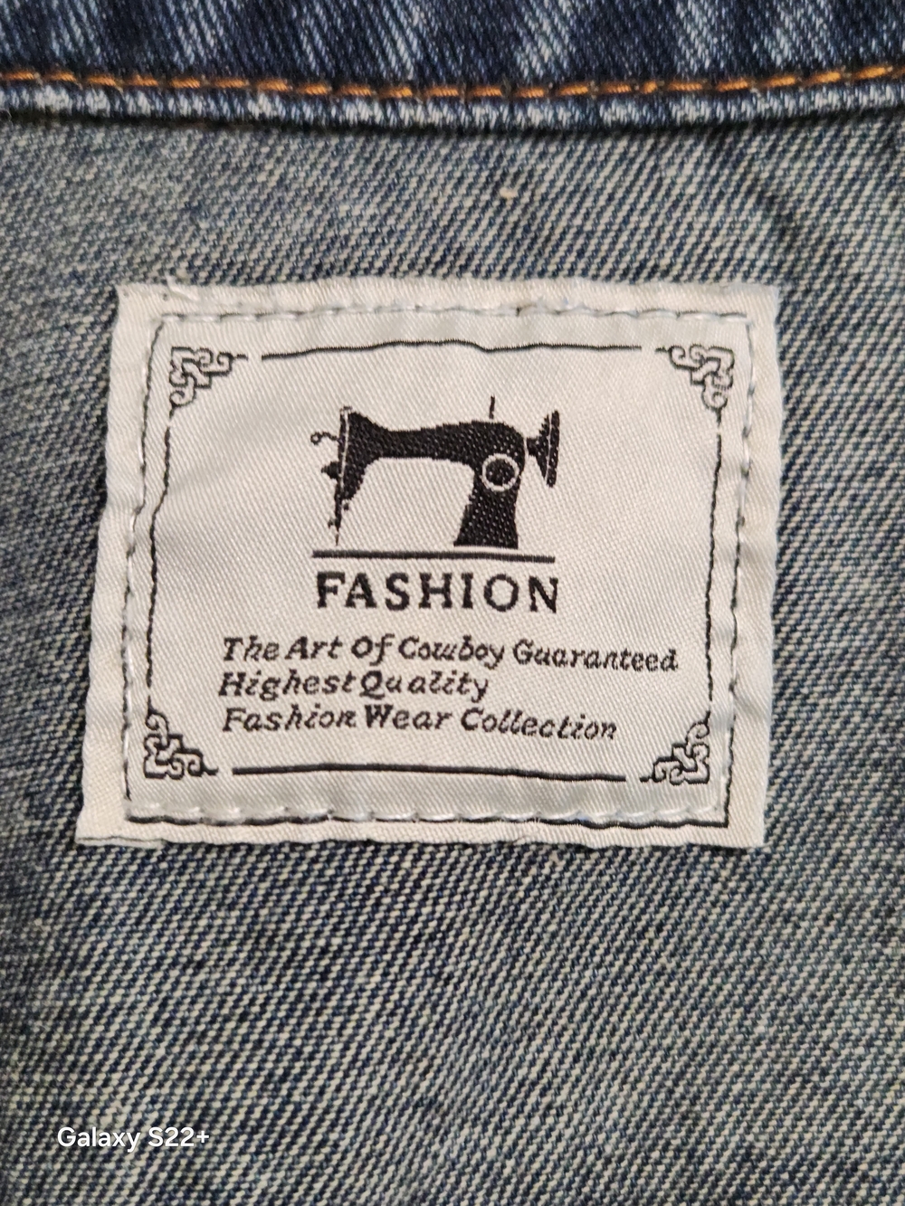 Fashion  Distressed Ripped Denim Vest Biker/Cowboy Vintage  Style Size  M .  C14 - Picture 6 of 13